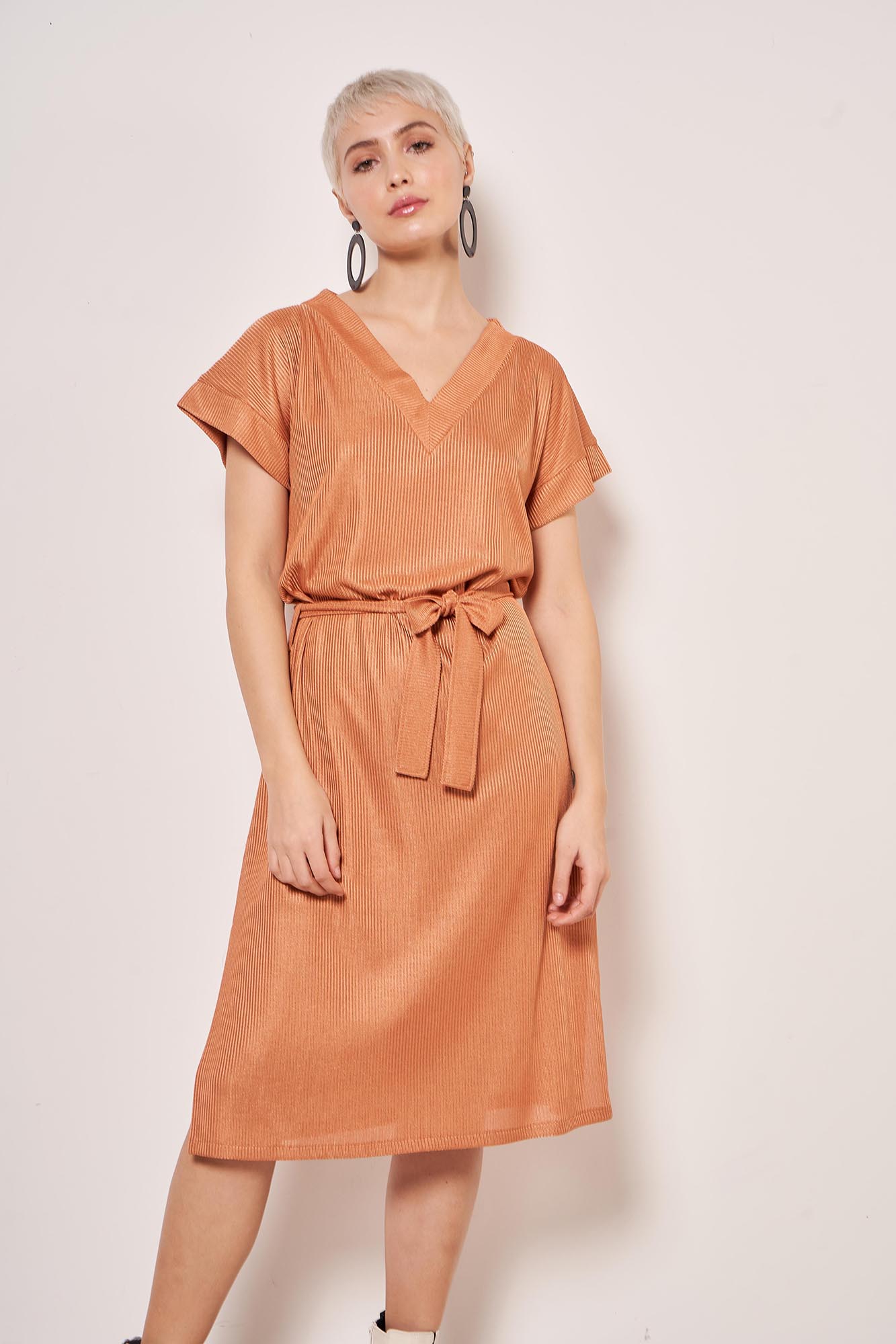 VESTIDO TRANCE AVELLANA